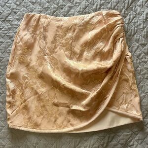 Lovers + Friends Pale Pink Floral Mini Skirt